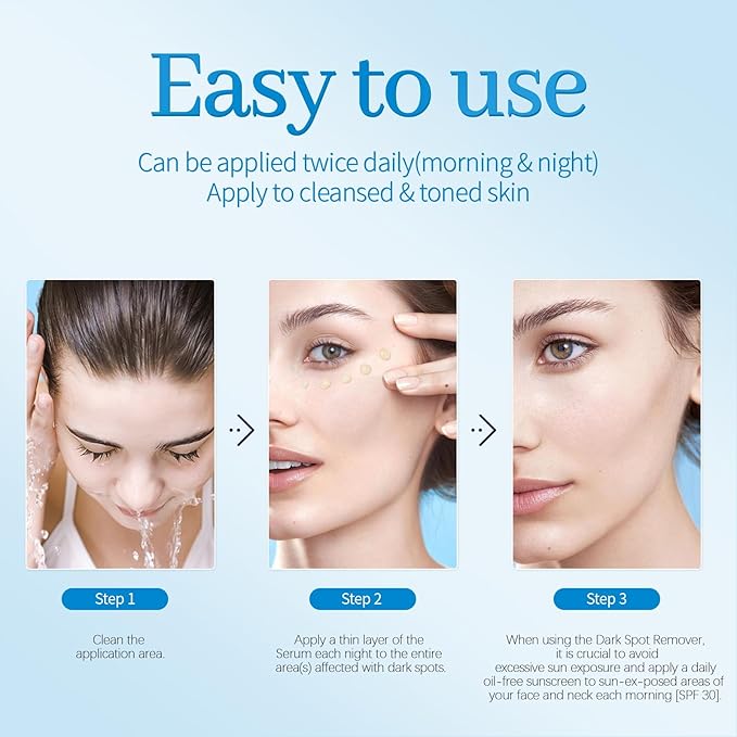 Dark Spot Remover for Face,Dark Spot Corrector, Dark Spot Serum for Sun Spots, Age Spots, Brown Spots,Acne Scars,Melasma Brown Spot -Advanced Formula with Niacinamide Retinol for Women (1.0 Fl Oz)-Velvo Beauty