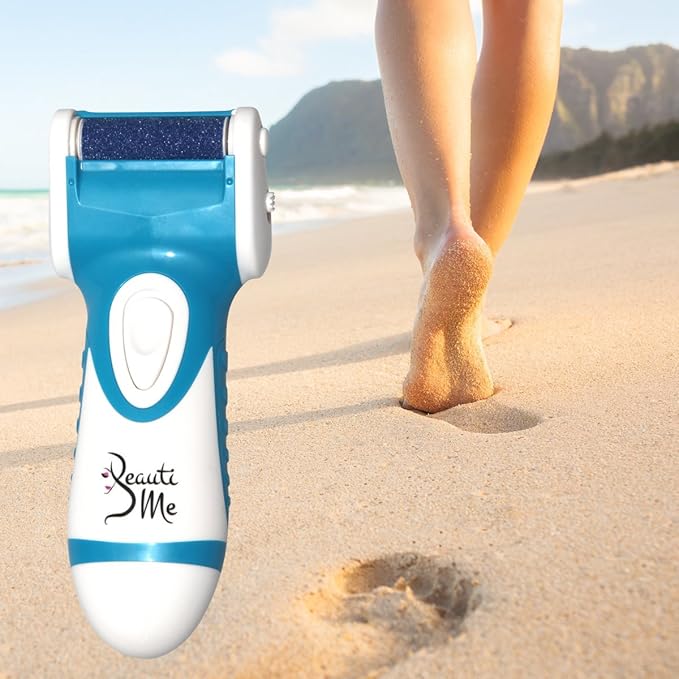 Callus Remover Professional Electronic Pedicure Foot File - Remove Hard Callused Dead and Cracked Skin (Blue)-Velvo Beauty