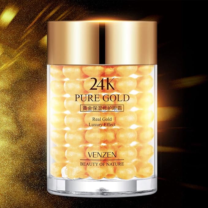 VENZEN Pure 24K Gold Eye Cream Real Luxury Effect Beauty Of Nature Nourishment Hydrating 30g-Velvo Beauty
