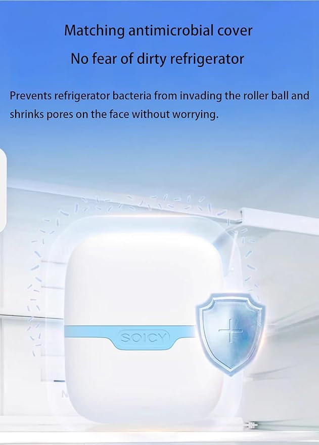 Ice Roller for Face ,Ice Face Roller Cold Therapy Tools, Cold Facial Ice Roller Massager for Eye Puffiness, Migraine, TMJ Pain Relief & Minor Injury, Skin Care Products (Blue)-Velvo Beauty