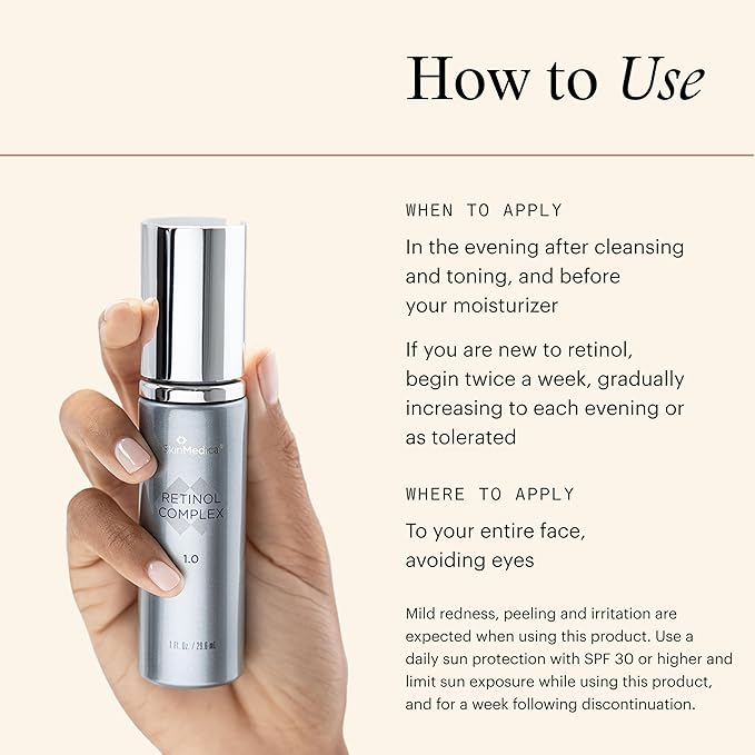 SkinMedica Retinol 1.0 Complex - Retinol Serum for Face, Age-Defying Advanced Retinol Cream That Renews Skin and Diminishes the Appearance of Fine Lines and Wrinkles, 1 Fl Oz-Velvo Beauty
