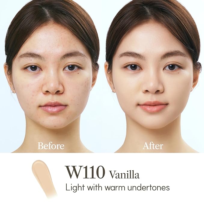 THE FACE SHOP Ink Lasting Liquid Foundation, Full Coverage, 72‑Hour Wear Semi‑Matte Finish, Makeup with Bakuchiol, W130 Warm Beige, 0.84 Fl. Oz.-Velvo Beauty