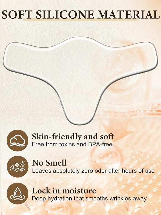 Reusable Neck Wrinkle Silicone Patches - Skin Firming Lifting Moisturizing for Women, Smile Line Facial Chest Forehead Anti-Wrinkle Patches Anti-Aging Facial Masks for Skin Lines Removal (16Pcs)-Velvo Beauty