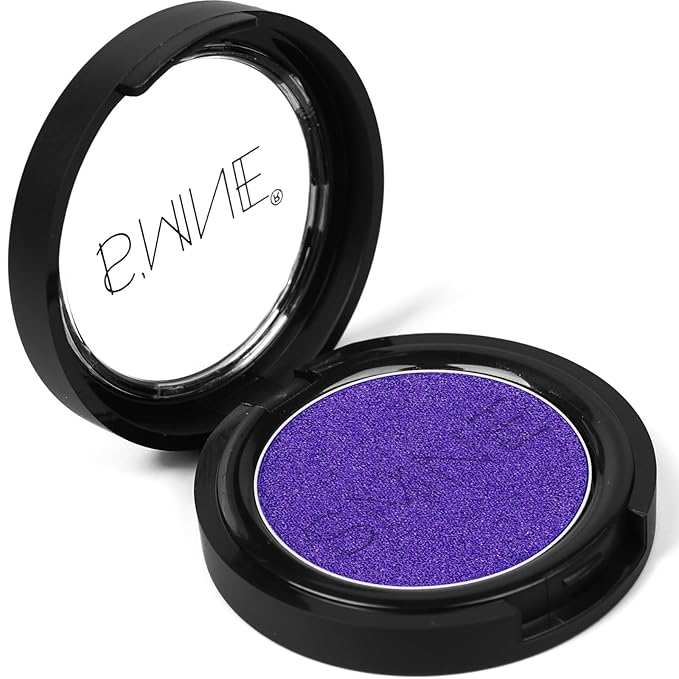 IS'MINE Single Purple Shimmer Eyeshadow Powder Palette High Pigment, Longwear, Intense Color Best Purple Violet Eyeshadow-Velvo Beauty