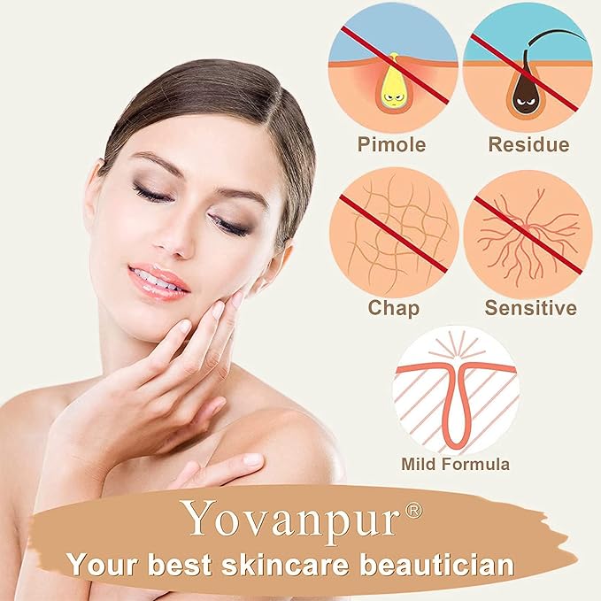 Hard Wax Beads for Hair Removal, Wax Beans for Sensitive Skin, Suitable for Bikini, Legs, Face, Back, Eyebrow, Chest for Women & Men, 300g (10 Oz)/bag-Velvo Beauty