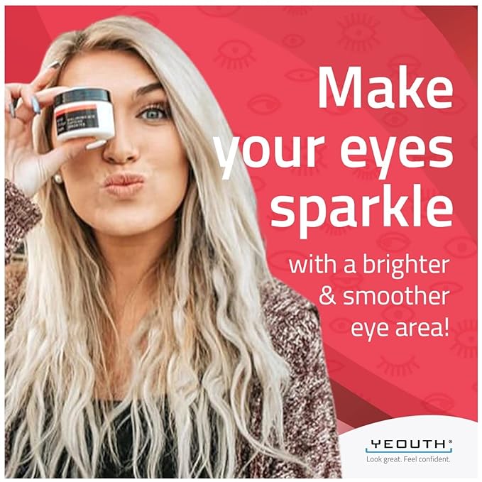 YEOUTH Retinol Eye Cream with Hyaluronic Acid, Hydrating Under Eye Cream for a Refreshed Appearance, Retinol Cream for Face, Eye Care 2oz-Velvo Beauty