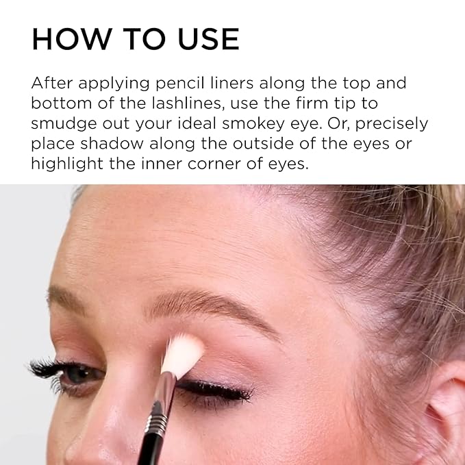 Sigma Beauty Professional E35 Tapered Blending Brush – Professional Eyeshadow Brush for Precision Eyeshadow Blending, Softens Dramatic Edges & Harsh Lines for a Well Blended Effect (1 Brush)-Velvo Beauty