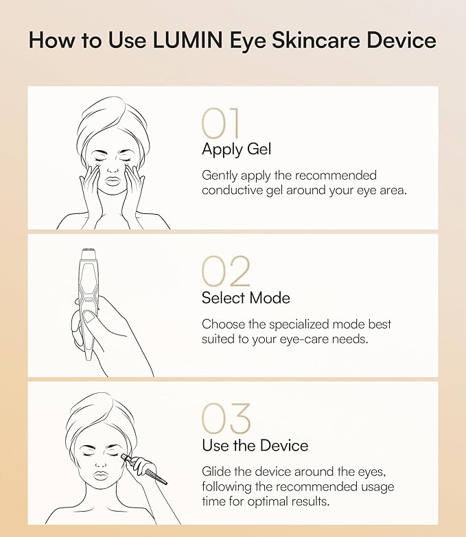 INIA Under-Eye Red Light Therapy for Face, 4-in-1 Beauty Device with Heat, Vibration, Massage & Red Light for Dark Circles, Puffiness & Skin Firming – Enhances Skincare Routine-Velvo Beauty