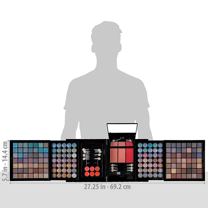 SHANY All In One Harmony Makeup Set - Ultimate Color Combination - Eyeshadows, Blush Powder, Lip-gloss Lipstick, Mini Makeup brushes, Makeup applicators, HOLIDAY GIFT IDEA - New Edition-Velvo Beauty