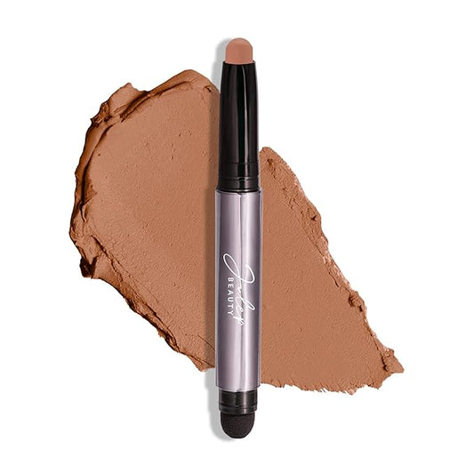 Julep Eyeshadow 101 Cream-to-Powder Waterproof Shadow Stick – Hazelnut Matte – Long-Lasting, Crease-Proof, Neutral Brown Beige Matte Cream Eyeshadow with Built-in Smudger-Velvo Beauty