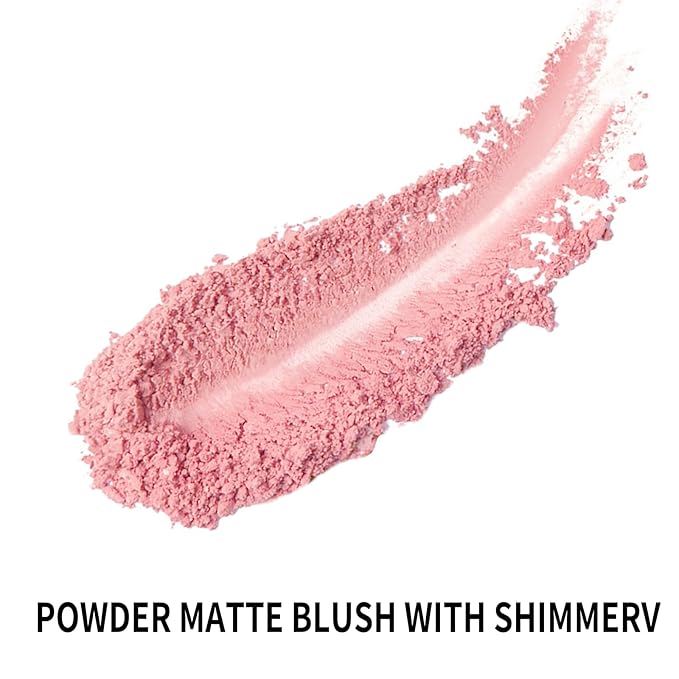 Boobeen Powder Blush Matte Blush, Highly Pigmented Beauty Cream Blush Palette for Create A Natural Cheek Flushed Look, Rich Colors (C-05)-Velvo Beauty