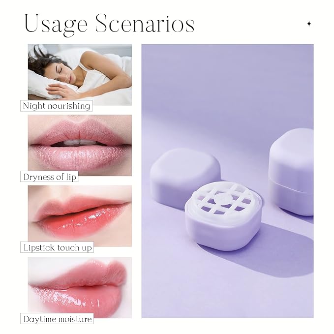 0.25 oz(7g) Empty Lip Balm Square Containers Tubes Lipstick 12 Pieces for Make Natural Lip Balm Lip Care - DIY & BPA FREE (Purple)-Velvo Beauty