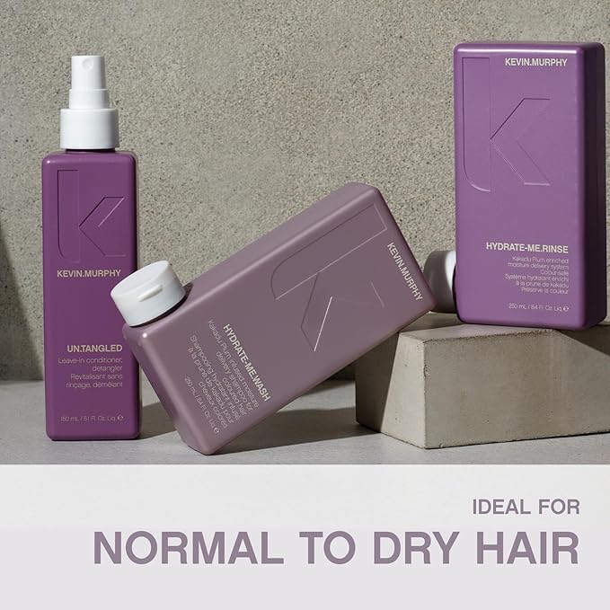 KEVIN.MURPHY HYDRATE-ME.WASH - Hydrating Shampoo for Natural & Coloured Hair - For Dull, Parched & Dry Hair - Deep Nourish Shampoos - 250 ml / 8.4 fl oz-Velvo Beauty