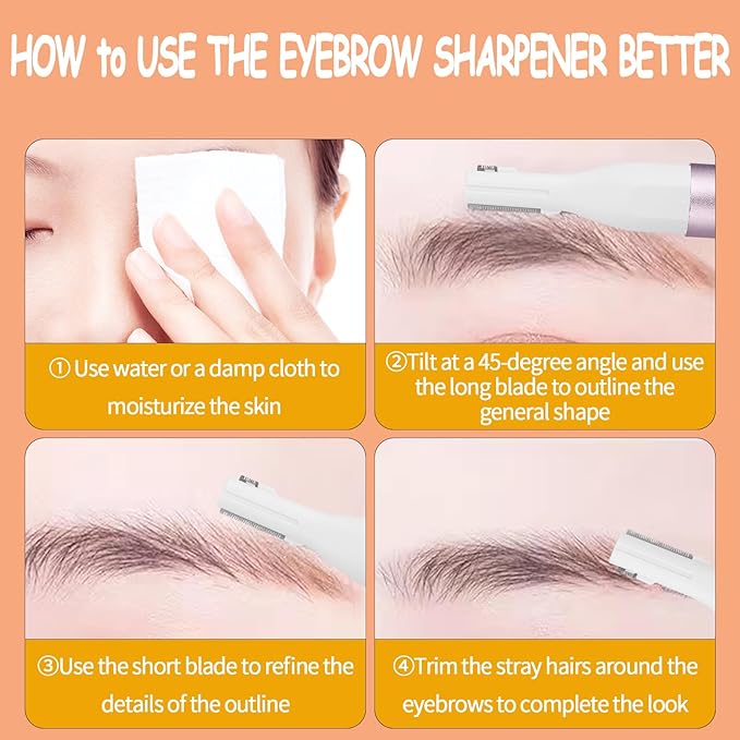 Nose & Eyebrow Trimmer for Women and Men,2025 Rechargeable Ear Razor & Face Shaver,Lady's Painless Portable Facial Hair Removal with Comb, Dermaplane Tool for face,Lips,Body,Leg (Blue)-Velvo Beauty