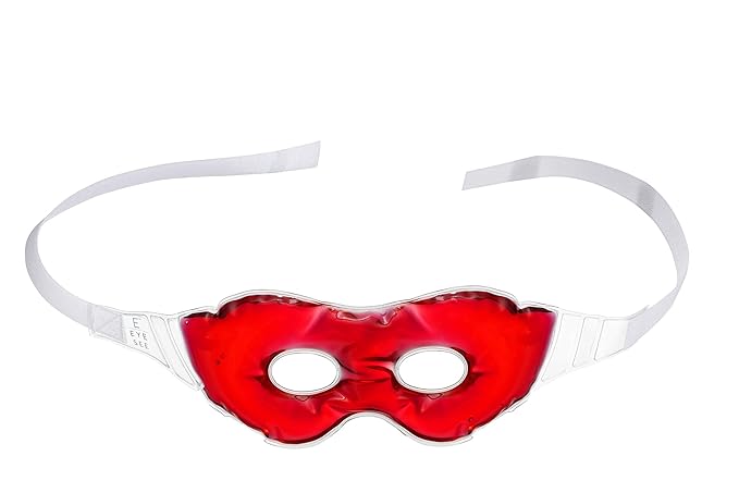 Gel Eye Mask for Puffiness and Dark Circles - Cooling Eye Masks for After Surgery and Headache/Stress Relief - Multiple Colors Available - Red-Velvo Beauty