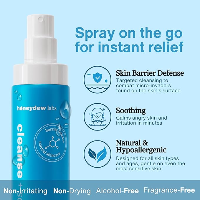 Hypochlorous Acid Spray – Eyelid Cleanser, HOCl Face & Skin Mist for Acne, Eczema & Irritation – Multi-Purpose Skin Repair – Post-Workout, Scalp & Sensitive Skin, Travel Size - 2 oz-Velvo Beauty