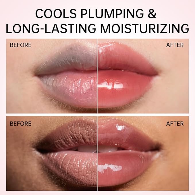 Catkin Lip Plumper Gloss, Tinted Lip Serum with Hyaluronic Acid & Jojoba Oil, Non-sticky Volumizing Hydrating Formula for a High Shine Maximum 3D Look, Plump & Soft Lips 0.12 Fl Oz - C08 Fire Opal-Velvo Beauty