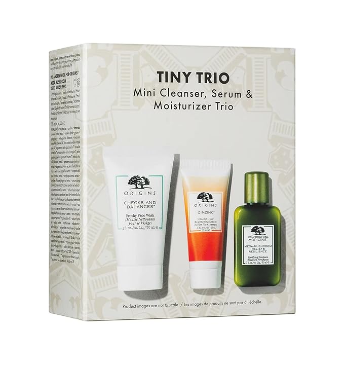 Origins Tiny Trio Mini Cleanser, Serum & Moisturizer Set-Velvo Beauty