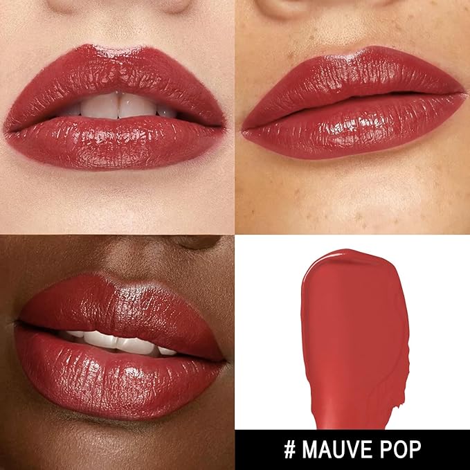 MAKI YIKA Moisture Mauve Red Lipstick for Women Hydrate Lip Gloss for Dry Cracked Lips Weightless Glossy Lip Color Juicy Finish,MA059 Mauve Pop-Velvo Beauty