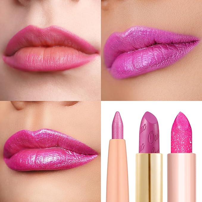 Oulac Lipstick & Lipliner Set 3PCS High Impact Lipcolor with Moisturizing Formula, Vegan Beauty, Full-Coverage Lip Color, Gift Lipstick for Women, LL09+15+D02-Velvo Beauty