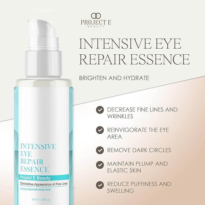 Project E Beauty Daily Skincare Routine | Gentle Cleansing | Foaming Cleanser | Moisturizing Daily | Hydrating Face Cream | Age Defender Eye Cream (Eye Essence)-Velvo Beauty