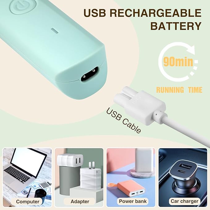 Waterproof Bikini Trimmer Women Electric Razor for Pubic Hair Women's Foil Shaver Rechargeable Shaver Removal with Snap-in Ceramic Blades IP7X Washable Head,Wet and Dry Use,Green-Velvo Beauty