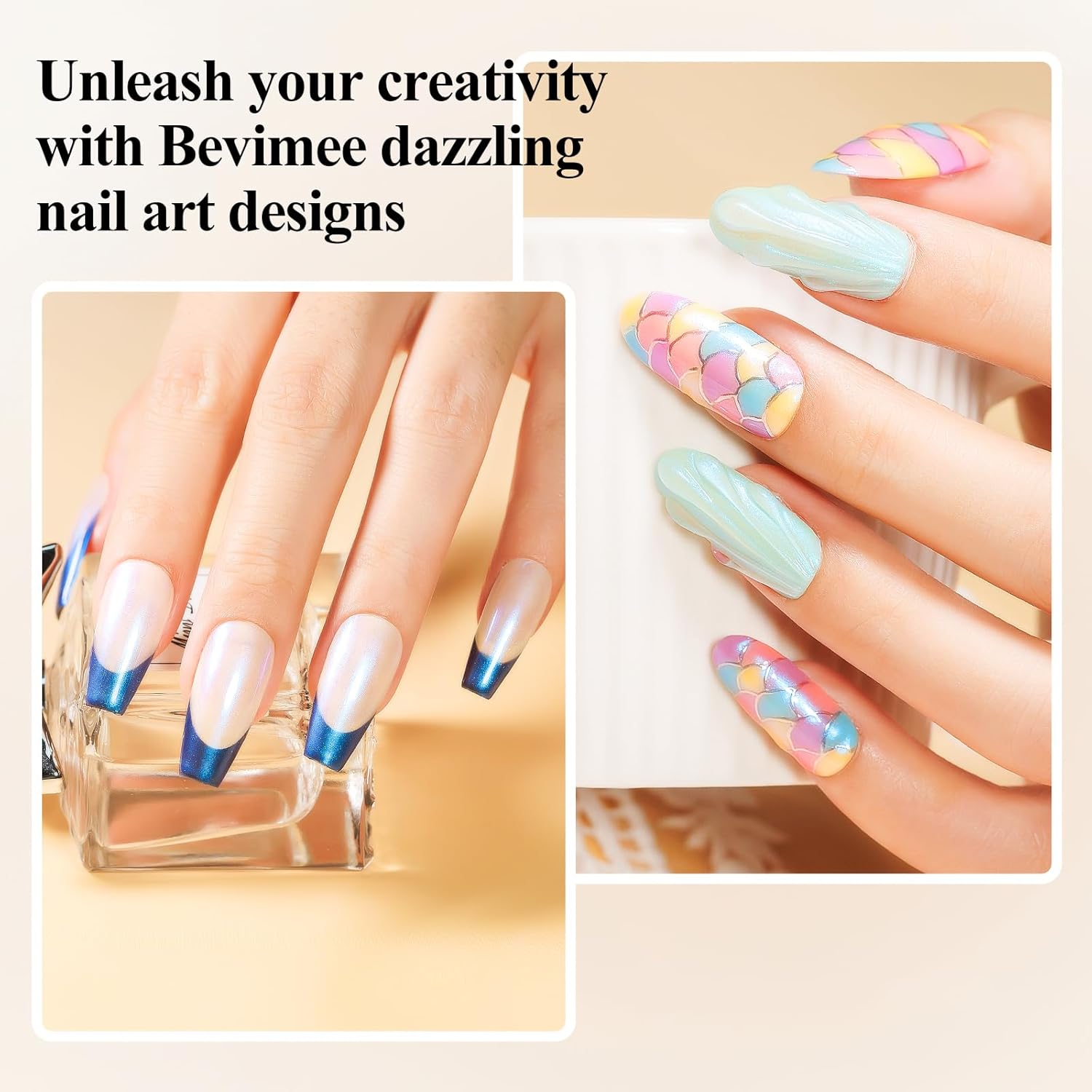 Nail Polish Quick Dry, Mermaid Shimmer Nail Lacquer Pearl White, Blue Aurora Effect, Air Dry Fast Fingernail And Toenail Polish Nail Pigment Natural Color Nail Concealer Polish, 12ML-Velvo Beauty