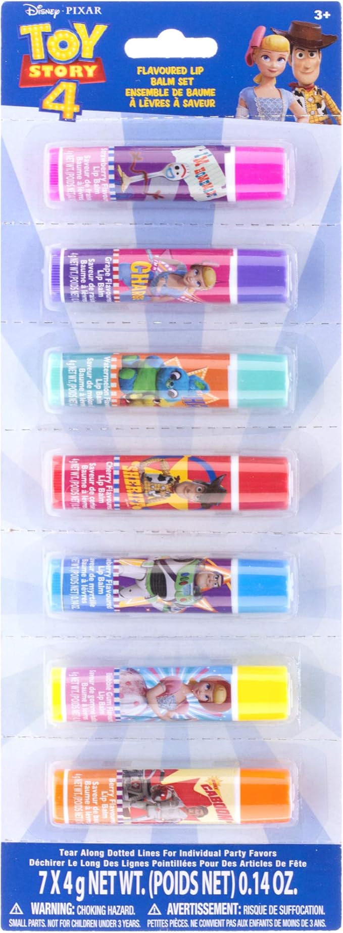 Disney Pixar Toy Story 4 Lip Balm 7 Pack-Velvo Beauty