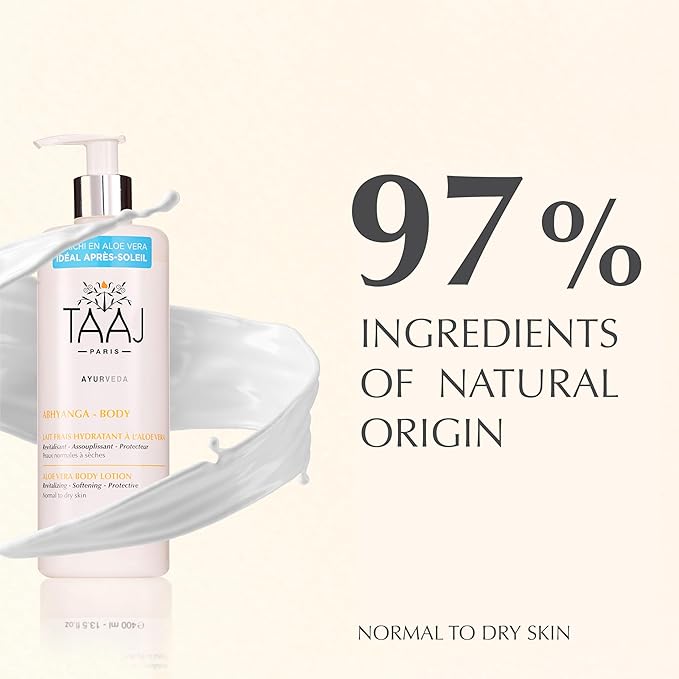 | Refreshing Body Milk with Aloe Vera – Soothes, Hydrates & Revitalizes | Regenerating, Softening & Protective Actives | Non-Greasy Finish |Ayurvedic Skincare | 97% natural & Vegan | 13.5 fl oz-Velvo Beauty