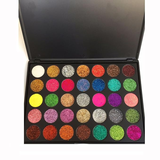 Glitter Eyeshadow New 35 Color Sequin Natural Professional Makeup Palette Mixing-Velvo Beauty