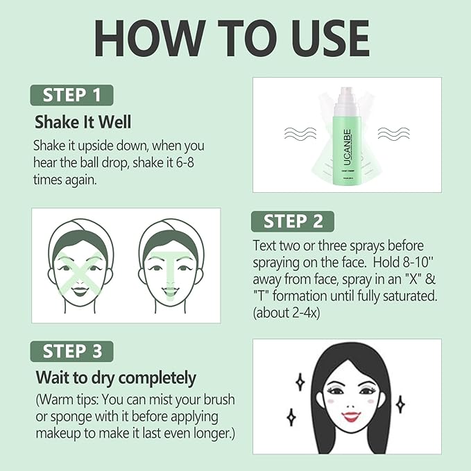 Dewy Makeup Setting Spray Kit-3.38 Fl oz Hydrating Illuminating Finishing Spray Lightweight Face Mist All Day Long Make up Fixer +2PCS Sponge Puff, Hydrate Skin for a Bright Look-Velvo Beauty