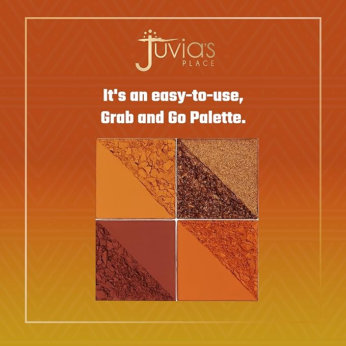 Juvia's Place Rebel Quad Honey Eyeshadow Palette - Professional Eye Makeup, Pigmented Eyeshadow Palette, Makeup Palette for Eye Color & Shine, Pressed Eyeshadow Cosmetics, Shades of 4-Velvo Beauty