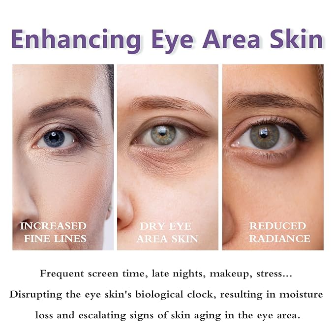 3 Pack Eye Cream Hydrating & Repairing with Hyaluronic Acid & Peptides - Moisturizes, Smooths Fine Lines, Enhances Elasticity (Each 0.529oz | 15g)-Velvo Beauty