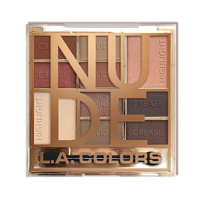L.A. COLORS Color Block Eyeshadow, Nude CES135-Velvo Beauty