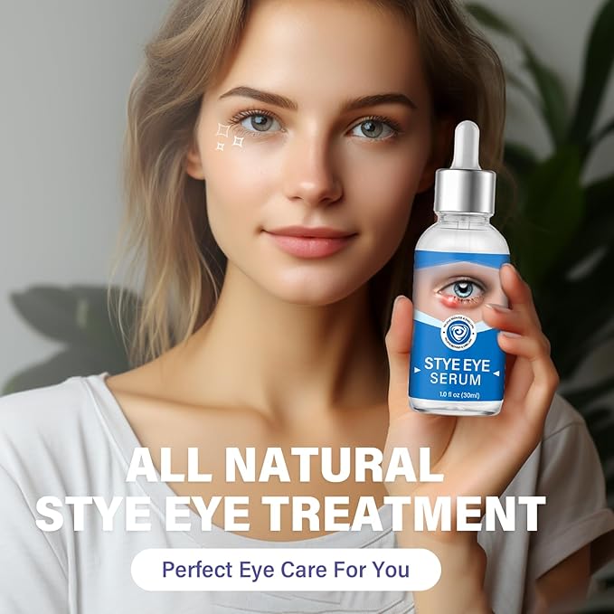 Stye Eye Treatment, Stye Eye Serum for Styes Chalazion and Blepharitis, Gently Cleanses Lashes and Eyes, Restore Healthier Eye Skin, 1 Fl.oz-Velvo Beauty