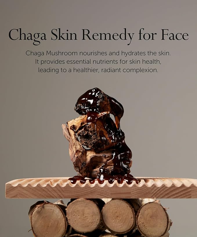 SERUMKIND Chaga Mushroom Serum for Korean Face Skincare - Beta Glucan Extract - Nourishing & Hydrating - Provides Deep Hydration for Extremely Dry Skin - Vegan & Cruelty-Free – 1.01 fl.oz.-Velvo Beauty