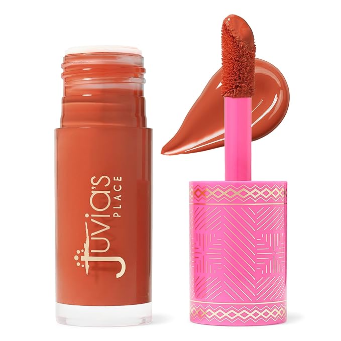 Juvia's Place Blushed Liquid Blush CoralRose - Dewy Tint Cheeks Makeup Glow Pigment Effortless Beauty Long Lasting Cosmetics Soft Creamy Natural Buildable All Skin Color Light Flawless Finish Blend-Velvo Beauty