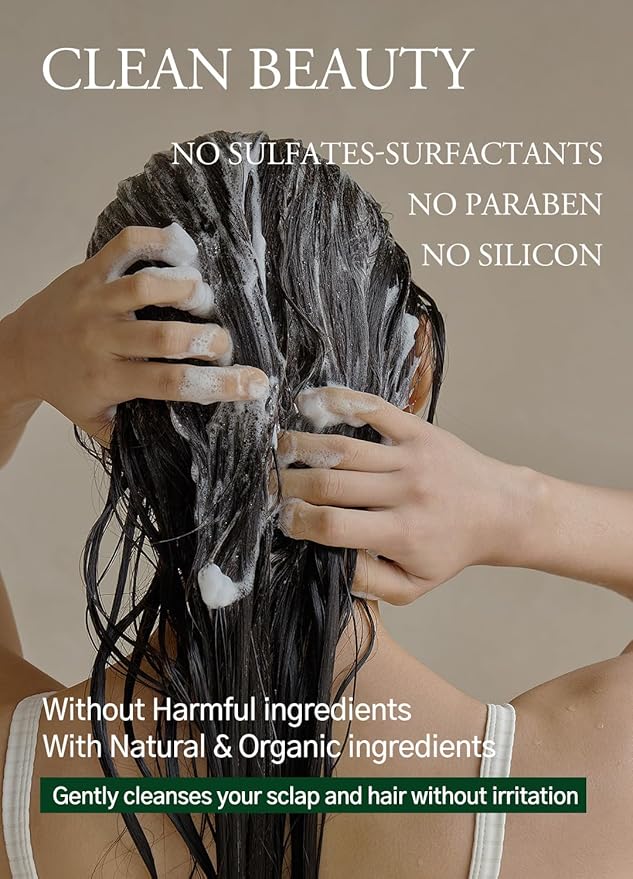 laferme Laminaria Shampoo with Organic Ingredient, Korean Clarifying Shampoo, Hydrating for Dry Hair, Strengthening for Weak Hair, Sulfate & Paraben-Free, for Women & Men,16.9 FL. OZ, Pine Eucalyptus-Velvo Beauty