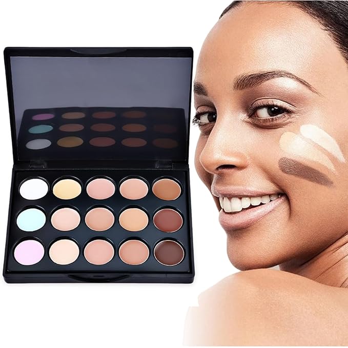 15 Colour Makeup Contour Palette Cream Kit, with 11 Pcs Complete Function Makeup Brushes Set and Storage Bag, Highlighting Light, Medium to Dark, Vegan & Cruelty Free-Velvo Beauty