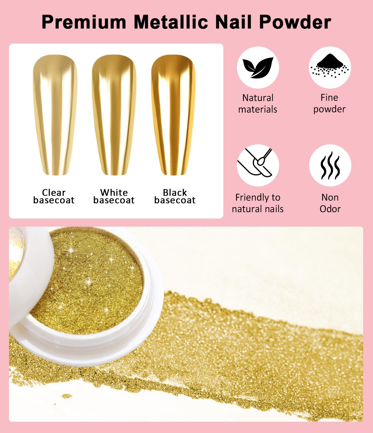 3D Nail Gel Art BISHENGYF - 15g Sculpting Gel Nail Glue with Gold White Chrome Nail Powder for Nail Art Non-Sticky Hand Hard Gel Carving Gel for Chrome Powder for Art Home DIY-Velvo Beauty