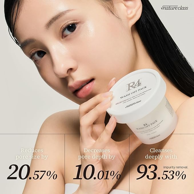 R4 Rice Wash Off Facial Mask – 4-in-1 Pore Care, Deep Cleansing, Hydrating, Exfoliates, Pore Sebum Clearing, Gentle Exfoliating Korean Skincare 3.38 Fl Oz-Velvo Beauty