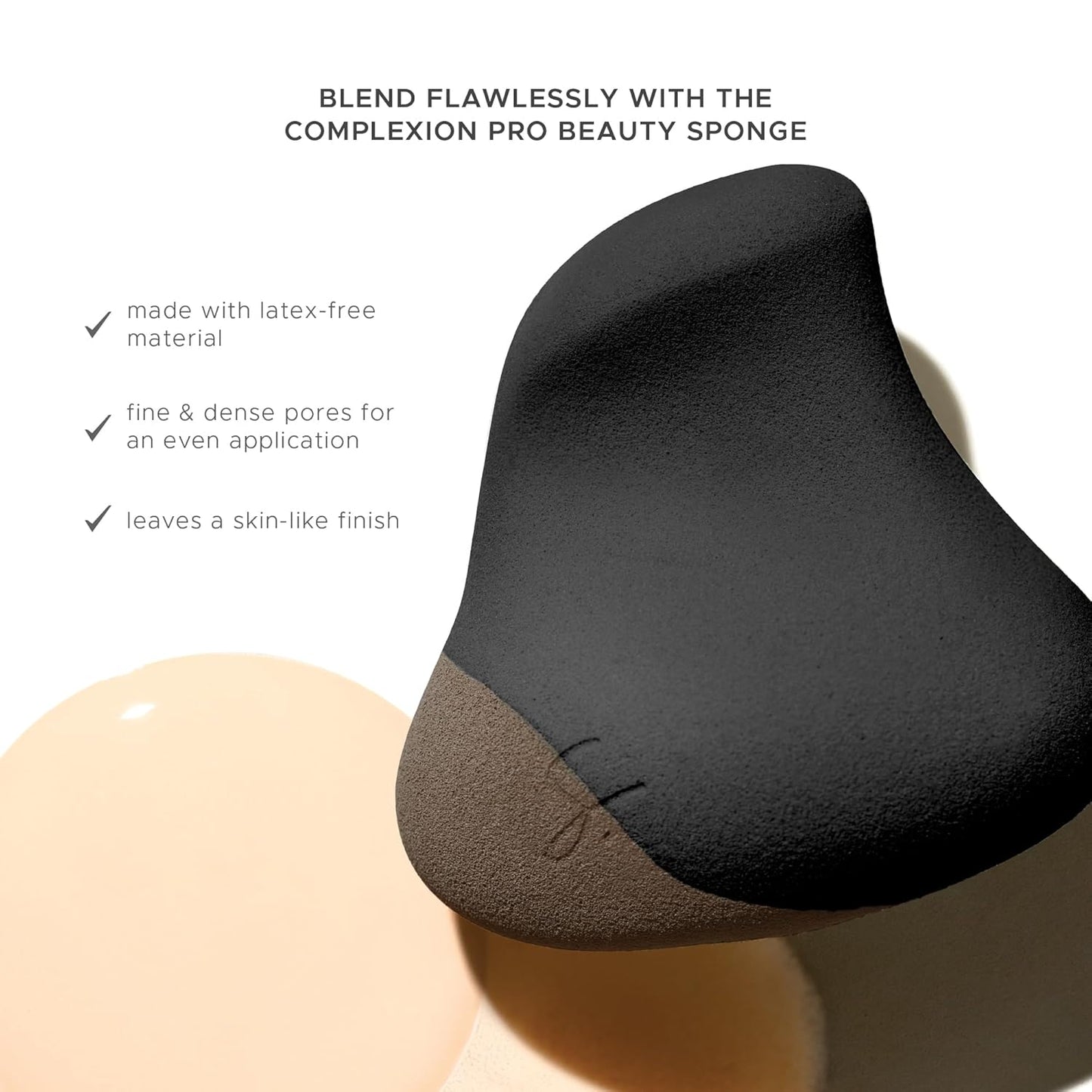 Original Beauty Blender Makeup Sponge Applicator for Powder, Cream & Liquid, Beauty Tools Puff, Streak Free Application, Vegan, Cruelty Free Made in USA, Black (3 Pieces)-Velvo Beauty