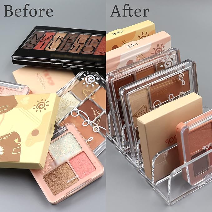Makeup Organizer, Compact Makeup Palette Organize, for Bathroom Countertops, Vanities, Cabinets, Sleek Modern Cosmetics Storage Solution for - Eyeshadow Palettes, Contour Kits, Blush-Velvo Beauty