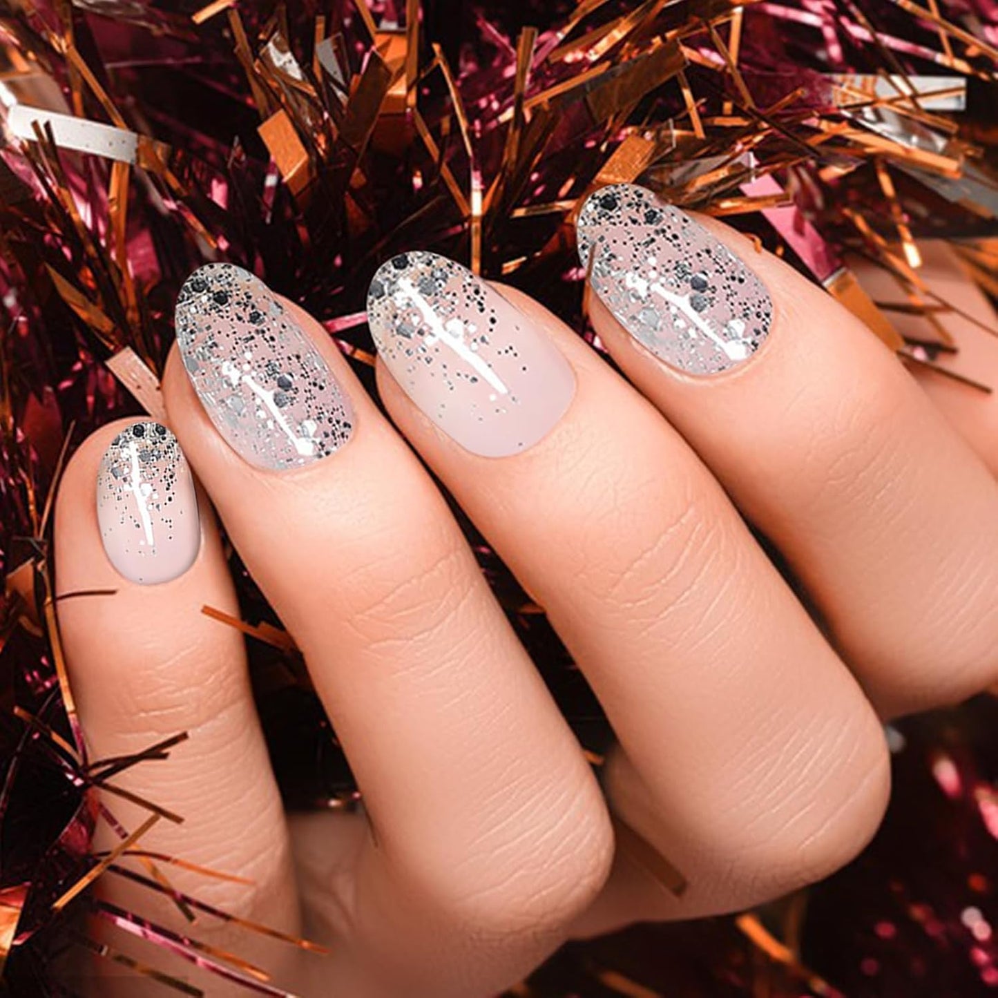 Major Dijit Quick Dry Nail Polish Clear Silver Summer Nail Lacquer for Nail Art Regular Nail Polish 0.41 fl oz.-Velvo Beauty