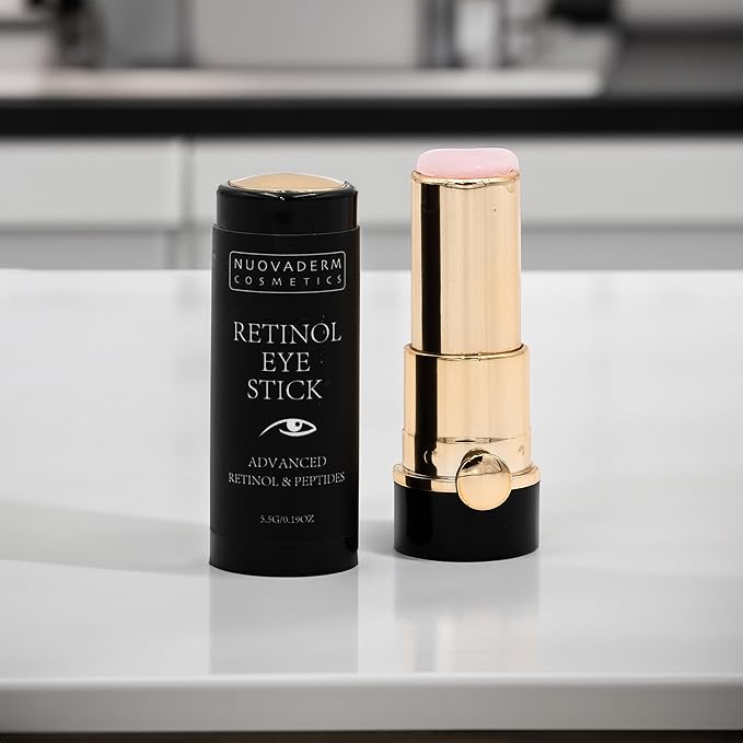 Advanced Retinol Eye Stick Balm - Hydrating Under Eye Stick Brightening Eye Cream with Peptides for Fine Lines, Wrinkles, Dark Circles & Puffiness - Unscented Anti Aging Eye Cream for Women & Men-Velvo Beauty