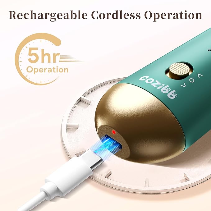 Electric Nail Drill, 8-in-1 Cordless Electric Nail File with LED Light, 5 Speeds Rechargeable Manicure and Pedicure Kit Hand Foot Care Tool for Nail Grinder Trim Polish for Women Baby-Velvo Beauty