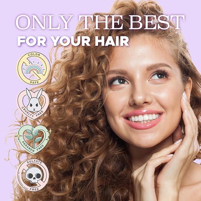 Luseta Curly Hair Shampoo & Conditioner Set with Coconut Oil, Unlimited Bounce and Definition for wavy and Coily hair, Reduce Frizz and Repair Dry Hair, for All Curl Types Sulfate Free 16.9Fl oz × 2-Velvo Beauty