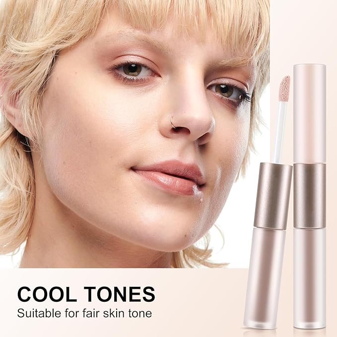 2 in 1 Bronzer and Highlighter Stick,Non-greasy & Non-drying Contour Pencil,Easy to Create a Natural Shimmery Finishing,Long Lasting & Waterproof Face Brighten Make up Pen-Velvo Beauty
