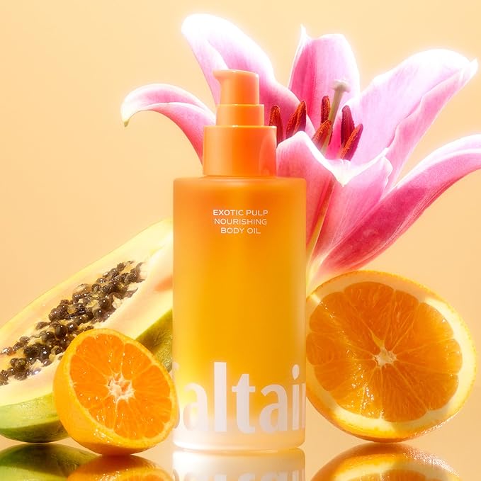 Saltair Body Oil. Luxurious Exotic Pulp After Shower and Bath Oil Moisturizer for Women. Botanical, Non-Greasy, and Well-Absorbing Lotion for Hydrating Dry Skin. 4oz Pump Bottle-Velvo Beauty