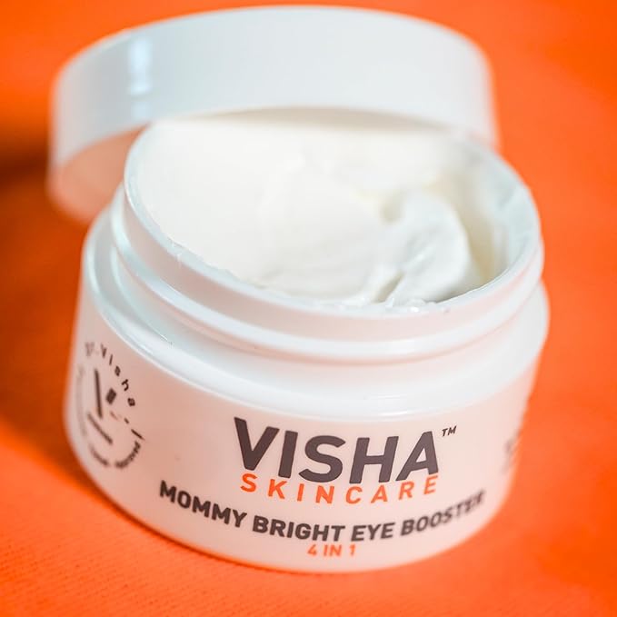 Skincare Mommy Bright Eye Booster 4 in 1 Cream for Dark Circles and Puffiness Under Eyes, Fine Lines and Wrinkles Eye Cream, Safe to Use During Pregnancy and Nursing 0.5oz-Velvo Beauty